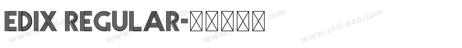 EDIX Regular字体转换